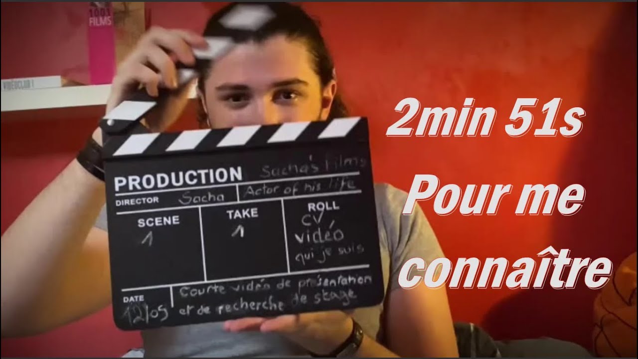 Vidéo Cv présentation Sacha Bergeau