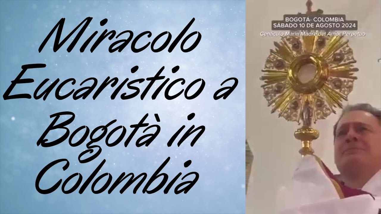 🔴Miracolo Eucaristico in Colombia a Bogot&agrave; 300 Persone aasistono all'evento 🙏🙏🙏💖
