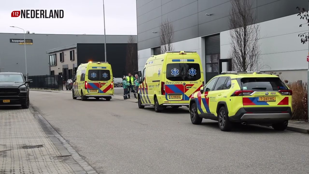 Medewerker ernstig gewond bij bedrijfsongeval