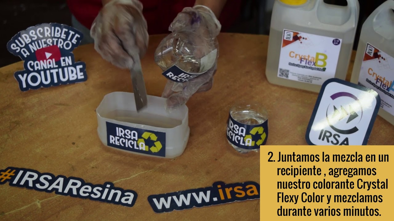 RESINA EPOXICA TUTORIAL ECO CRYSTAL FLEX DE IRSA
