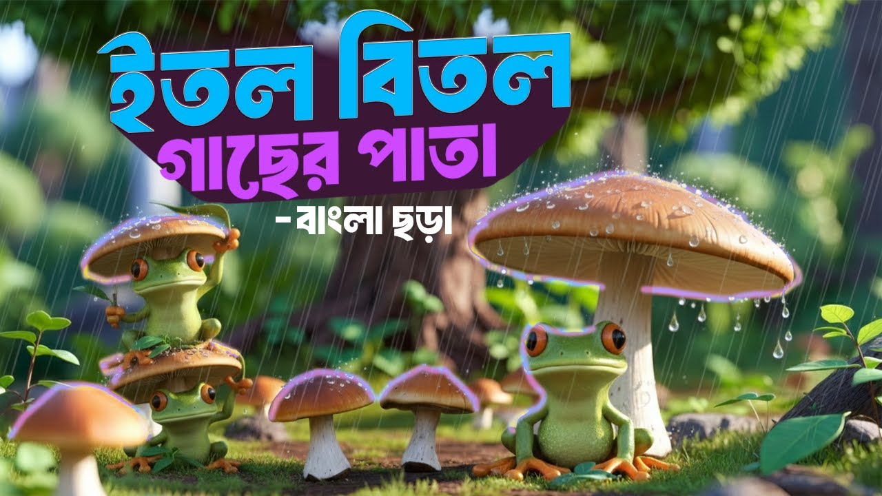 ইতল বিতল গাছের পাতা | Itol Bitol Bengali Rhymes for Kids | IZ.Teyaniz