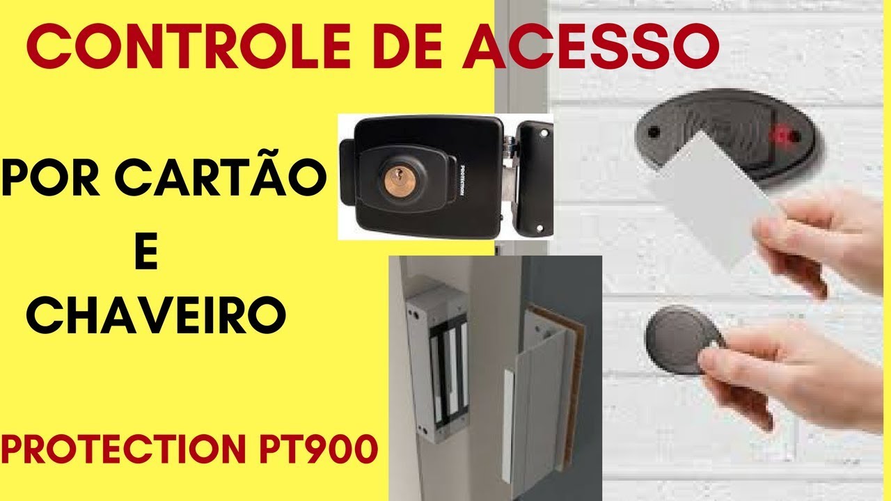 🔴CONTROLE de ACESSO P/ CARTÃO e CHAVEIRO (PT 900)PROTECTION