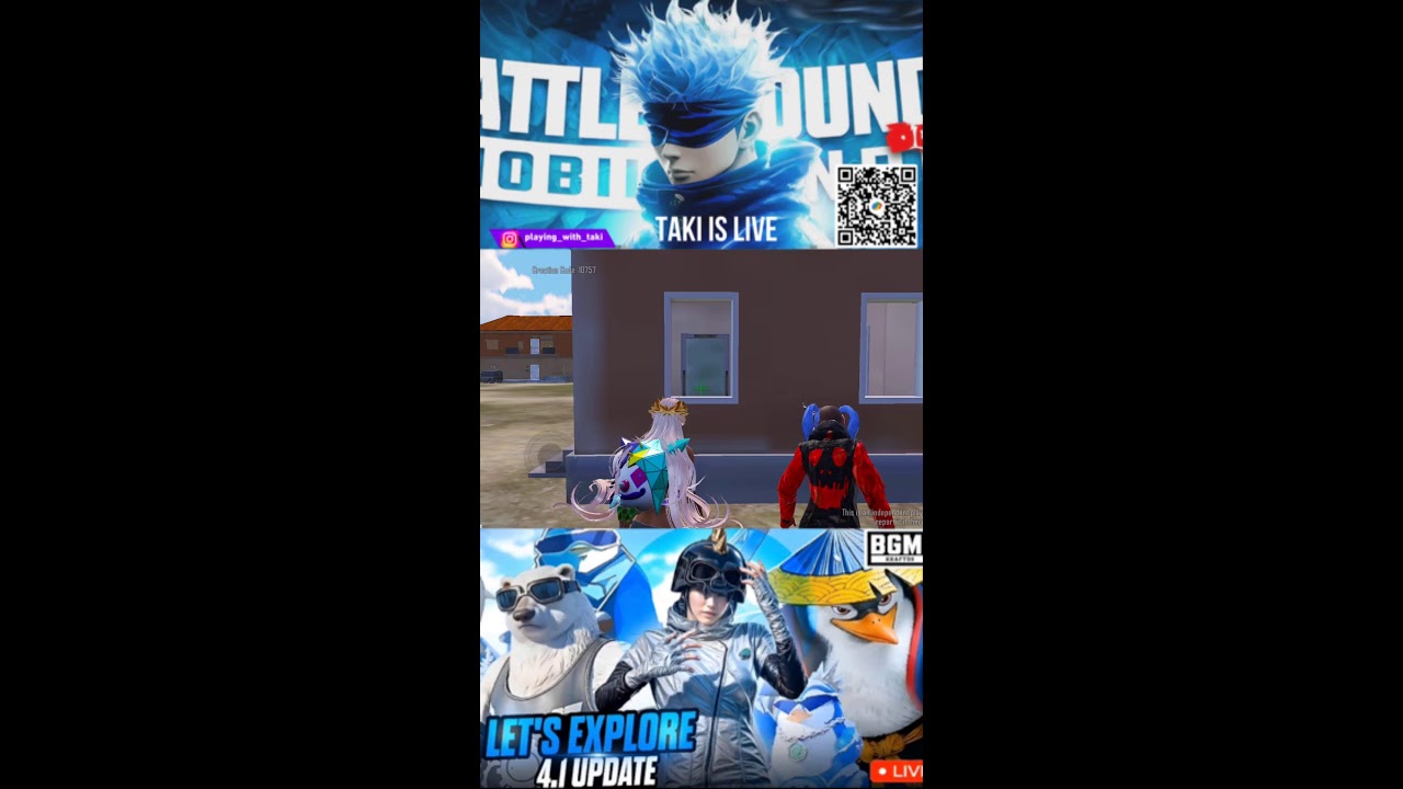 ||TAKI IS LIVE|| ||BGMI|| ||4.1 UPDATE ||🥶