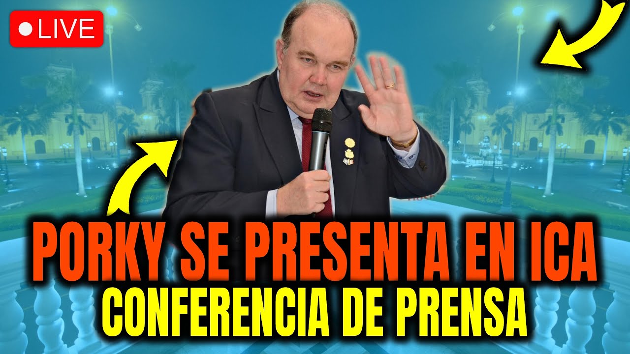 PORKY LLEGÓ A ICA EN CONFERENCIA DE PRENSA