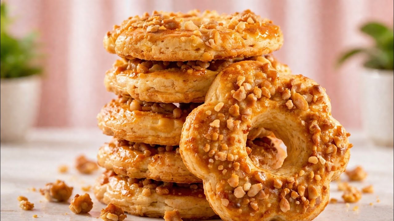 Bakery-Style Peanut Butter Cookie Rings – Ultra Soft & Melt-in-Your-Mouth! 🍪 #baking #homemade 