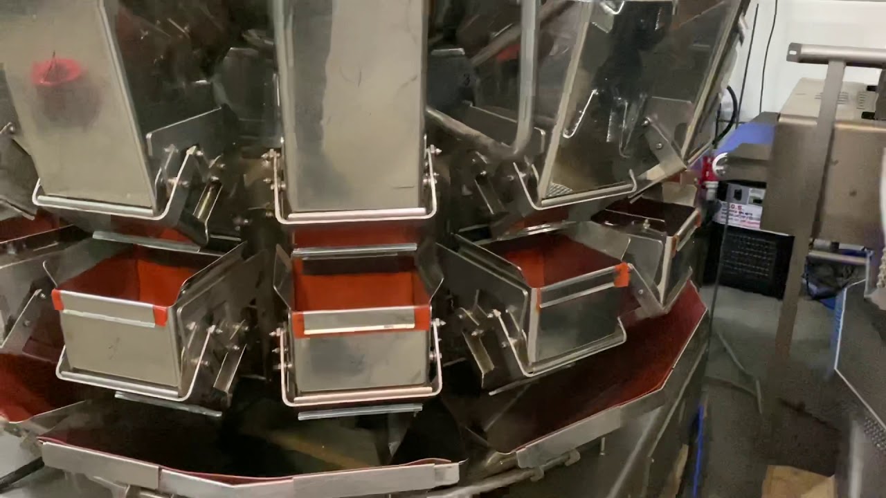 Ishida 14 heads Multi-head weigher, fully stainless steel.