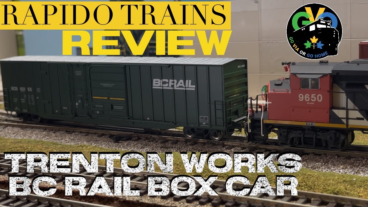 Rapido Trenton Works BC rail box car Review