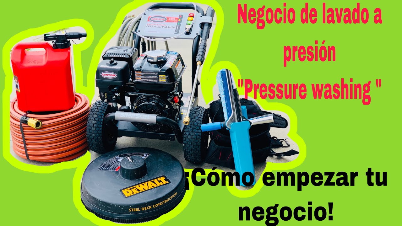 Cómo empezar negocio de Pressure washing. Lavado de agua a presión.