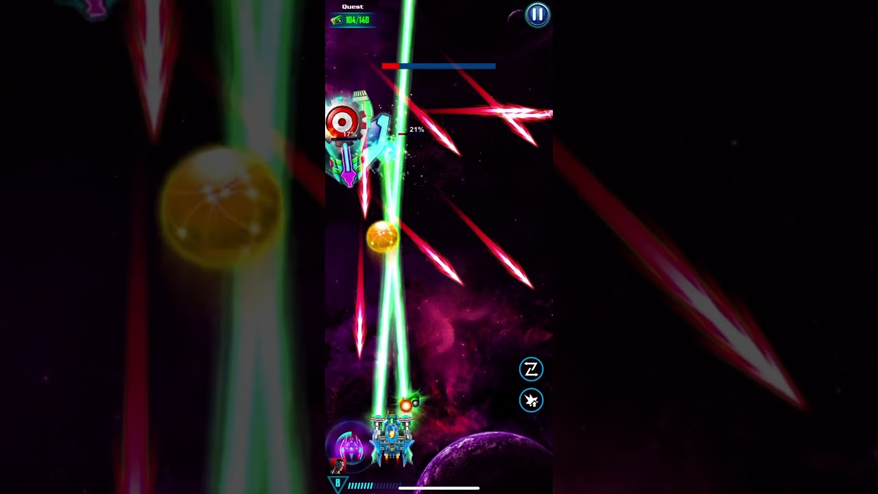 Mini boss Limper Stage 18 (almost, had 2 to go) - Galaxy Attack Alien Shooter