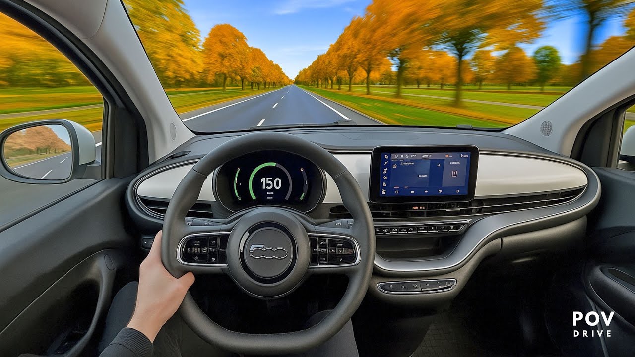 NEW Fiat 500e (EV) – POV Test Drive 🇵🇱 POVDRIVE