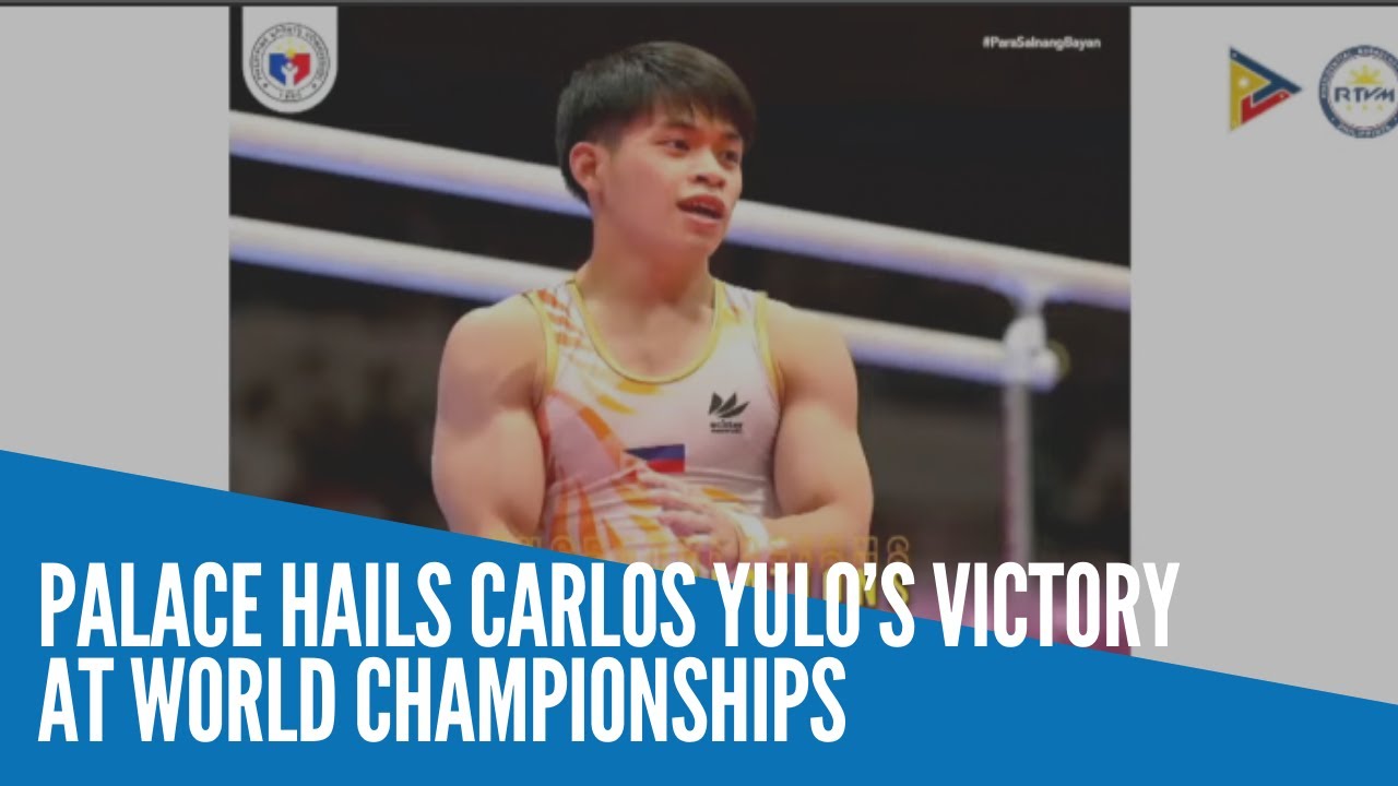 Palace hails Carlos Yulo&rsquo;s victory at world championships