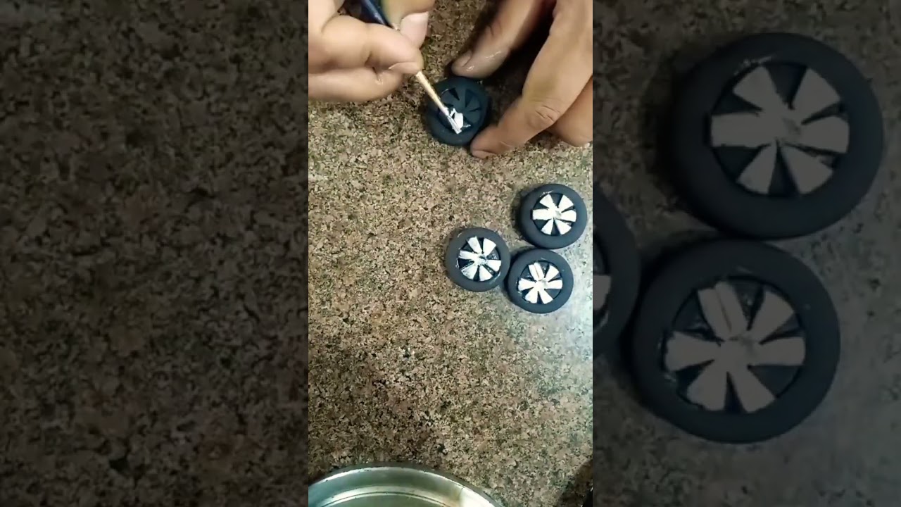 how to make fondant tyers, sugar tyres cakes topper #subscribe #fondantcake #cake #viral