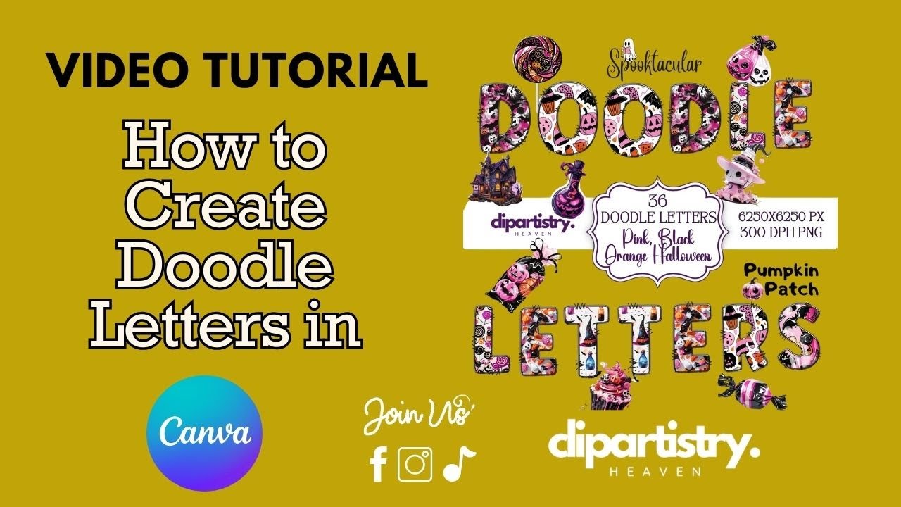 How to Create Doodle Letters in Canva: Easy Step-by-Step Tutorial! 💡🖌️
