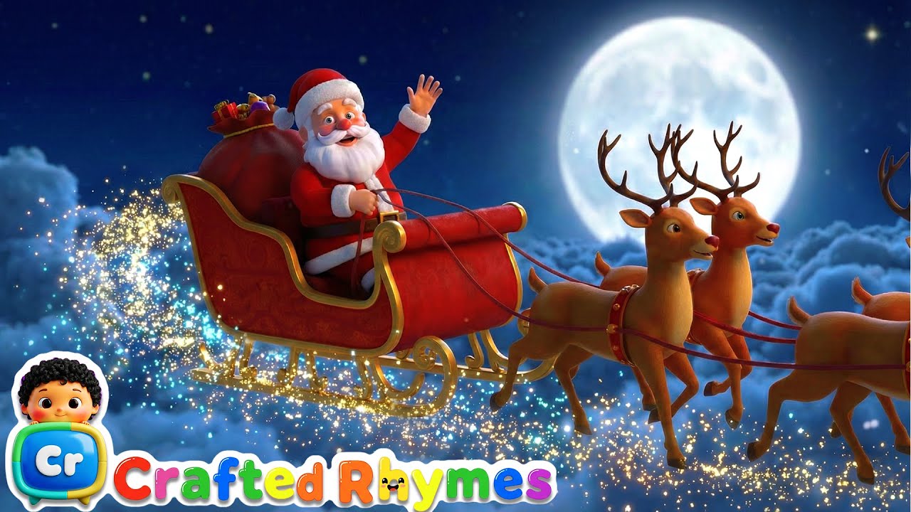 Jingle Bells Song | Christmas Nursery Rhymes & Kid Song | Crafted Rhymes #nurseryrhymes  #christmas