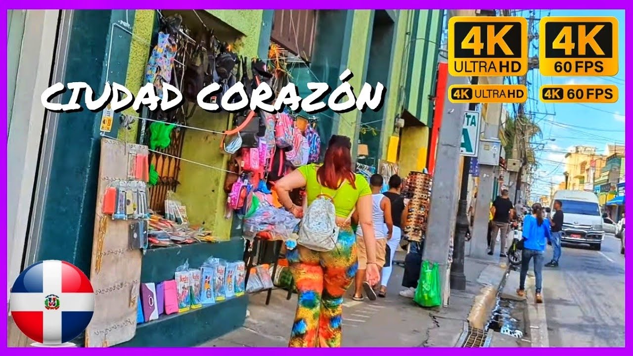 🇩🇴 Santiago de los Caballeros / CENTRO Histórico /República Dominicana Walk Tour 4K UHD 2023