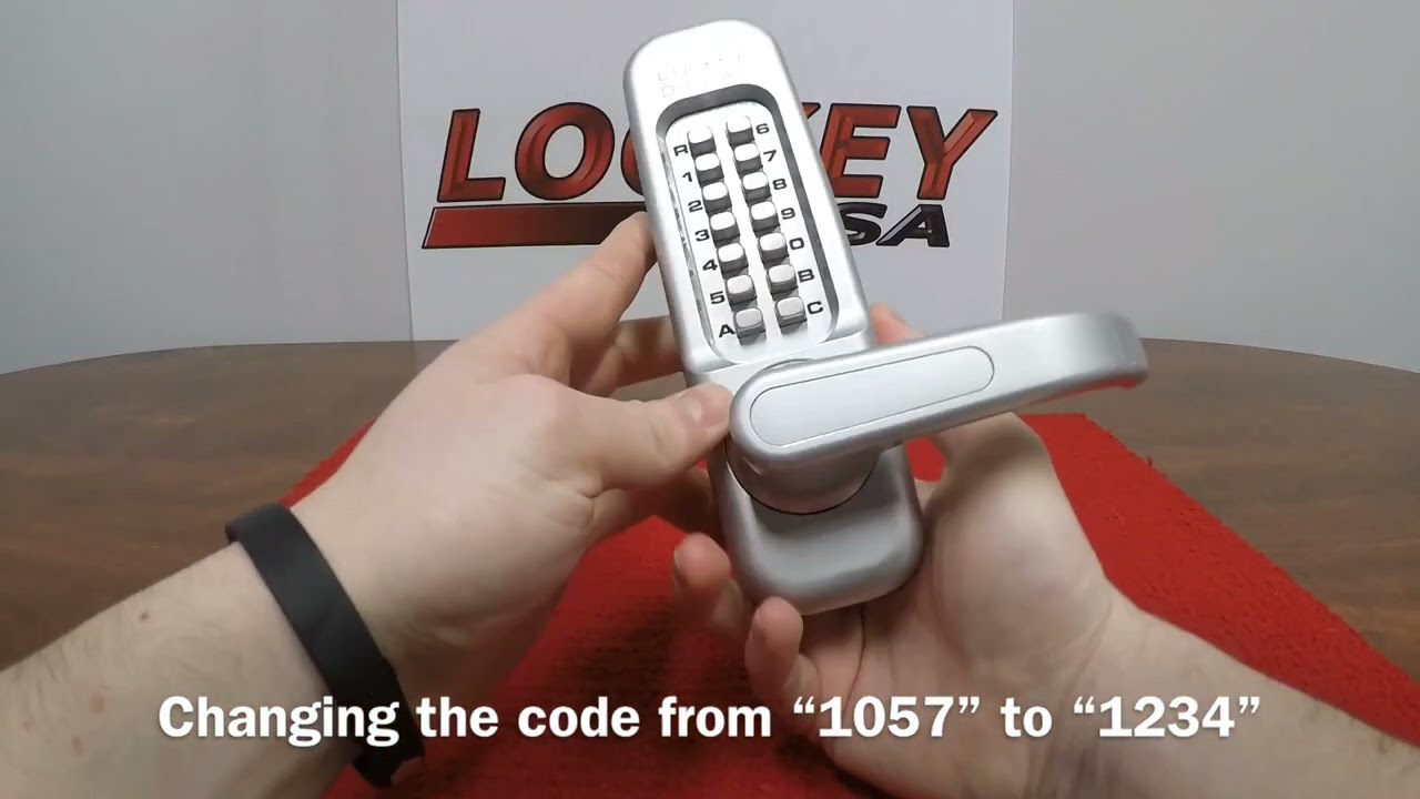 How to Change Code For Lockey 1000 Series Keyless Mechanical Heavy Duty Lever-Style Locks