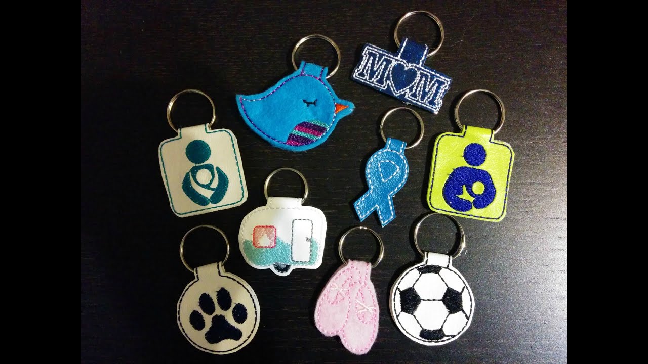 Key Fob Tutorial | In the Hoop Machine Embroidery | Dejah Vue Designs