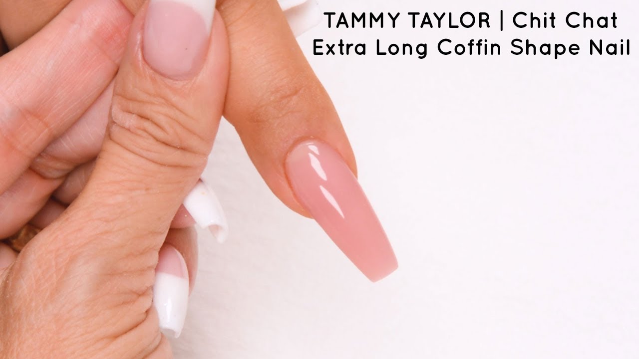 ❤ Chit Chat | Extra Long Coffin Shape Nail | Tammy Taylor