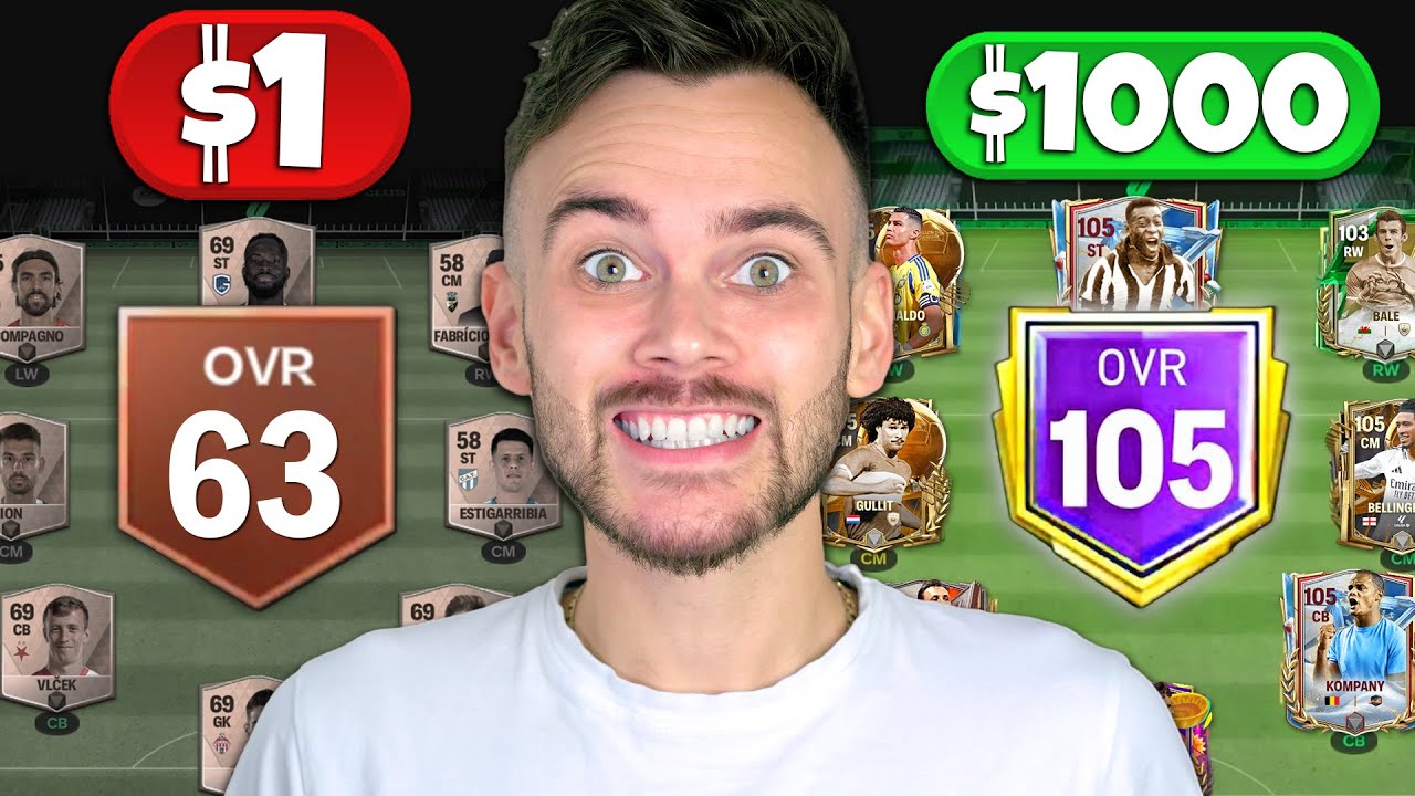 $1 vs $1,000 FC Mobile Team