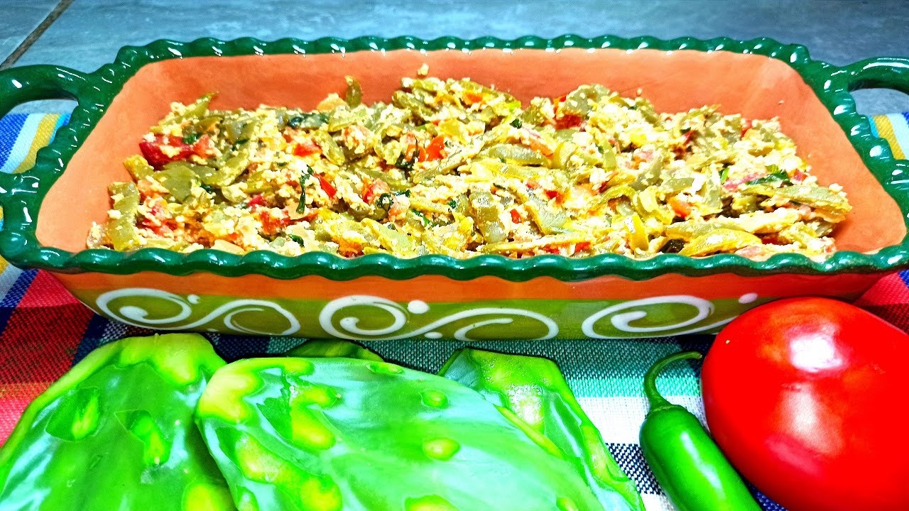 💥 delicioso 😋 guisado de nopales con huevo