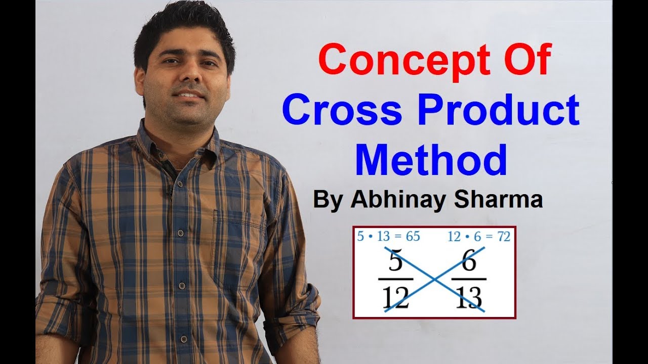 Origin Of Cross Product Method | Use Of Cross Product | Concept Of Cross Product Method Must Watch