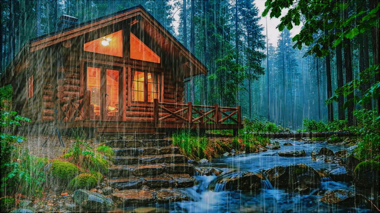 Best Rain in the Forest at Night 🌲 | Sleep Deeply with Heavy Rain Sounds - ASMR RAIN RELAXING