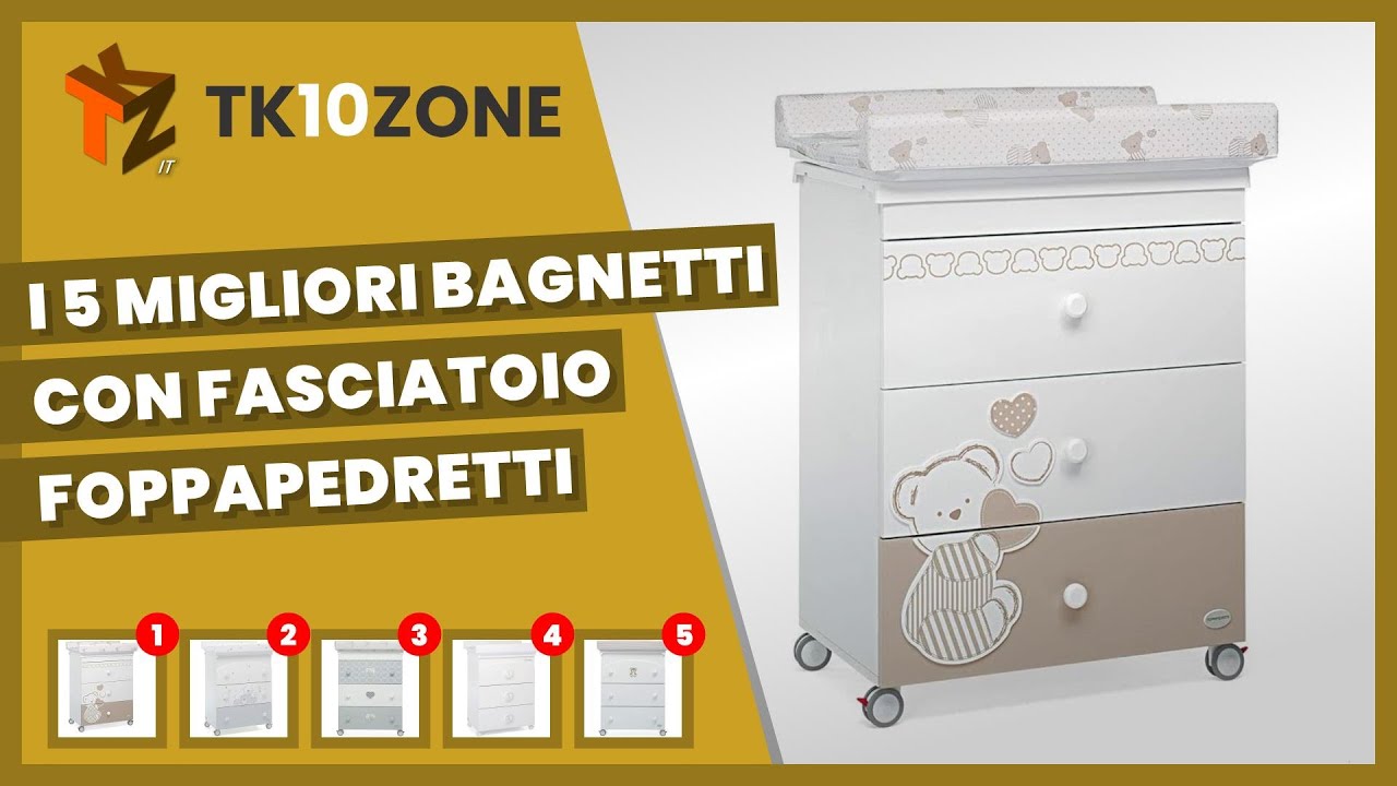 I 5 migliori bagnetti con fasciatoio Foppapedretti