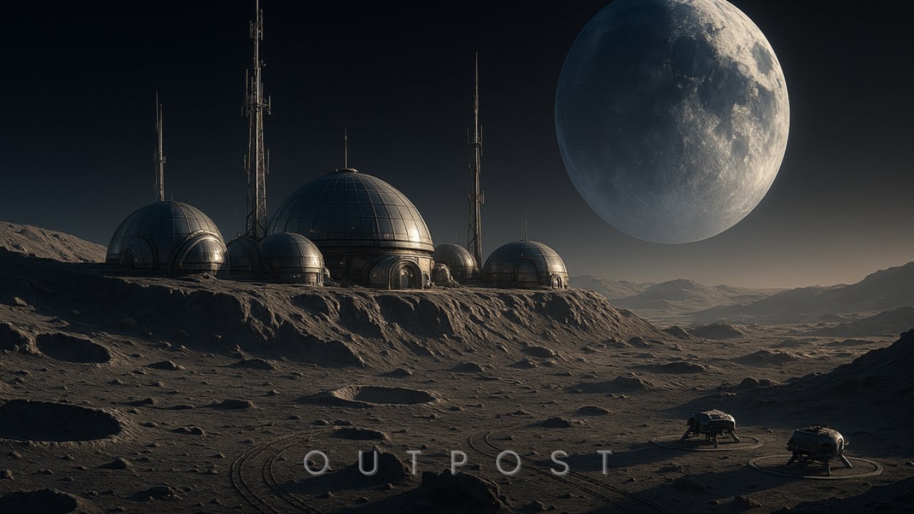 Lunar Outpost at the Edge of Silence | Sci-Fi Ambient Music