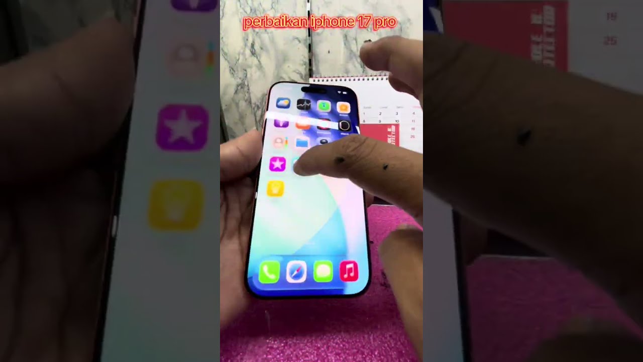 ganti housing dan lcd iphone 17 pro pertama ‼️
