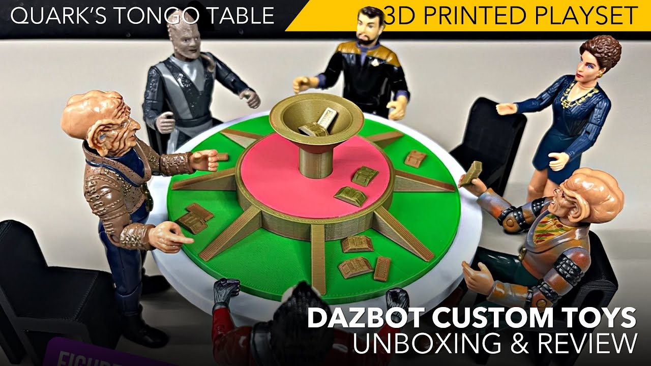 Quark's Tongo Table Playset For Playmates Figures | Dazbot CustomToys | Unboxing & Review