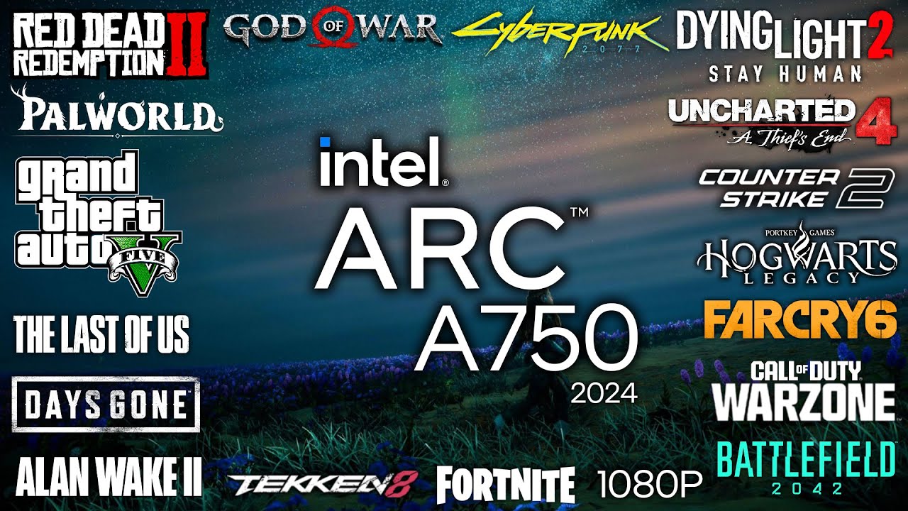 Intel ARC A750 in 2024 - Test in 17 Games (1080p)