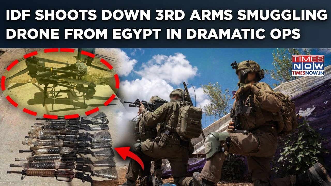 IDF Shoots Down 3rd Drone From Egypt, Foils Arms Smuggling Bid In Dramatic Ops| 10 Rifles Seized