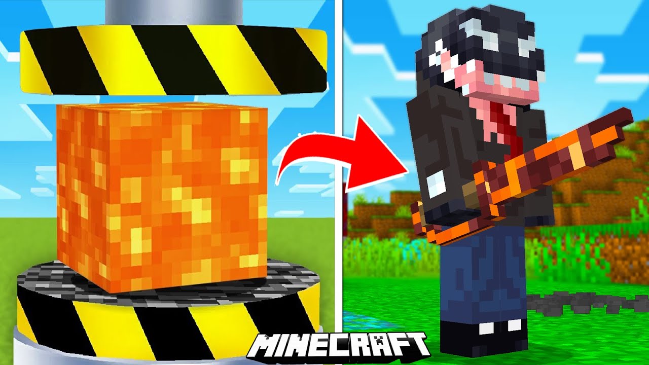 MINECRAFT, ale MOGĘ ZGNIATAĆ WSZYSTKIE PRZEDMIOTY!
