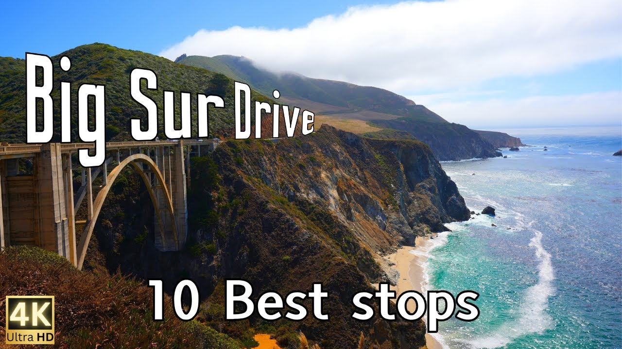 Silent Vlog: 1 Day Drive to Big Sur | 10 Scenic Stops Including Bixby Bridge & Pfeiffer Beach 🏝️