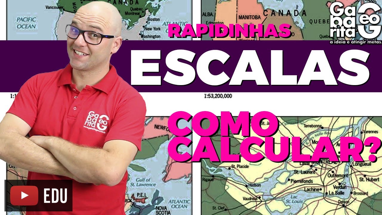 COMO CALCULAR ESCALA CARTOGRÁFICA? Geografia | Rapidinhas #003