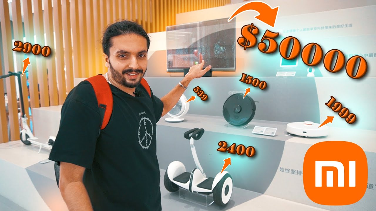 جولة في متجر شاومي الصين | اول تلفزيون شفاف في العالم 📺