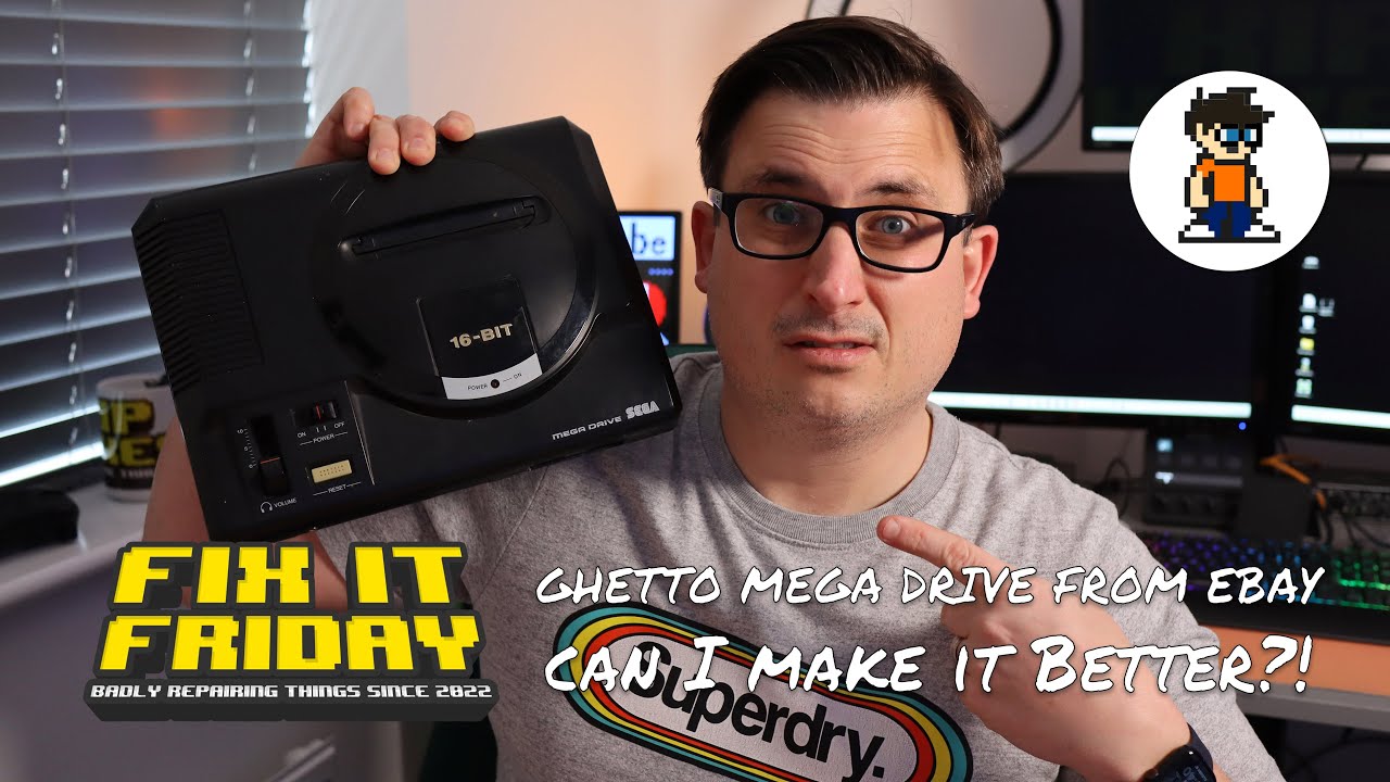 SEGA MEGA Drive - Dismantling, Replacing the Capacitors &  Voltage Regulators - Fix it Friday