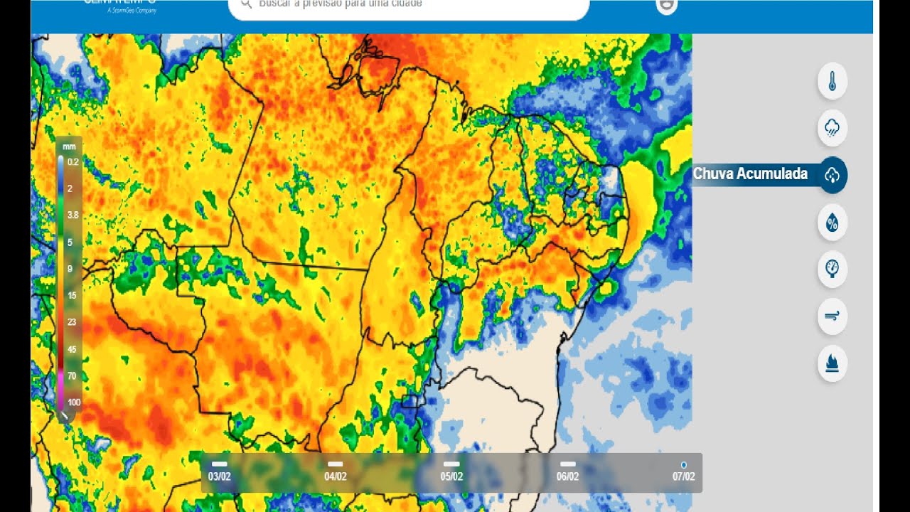 03/02 a 17/02/2026: Chuvas no norte do Nordeste e de Minas Gerais.