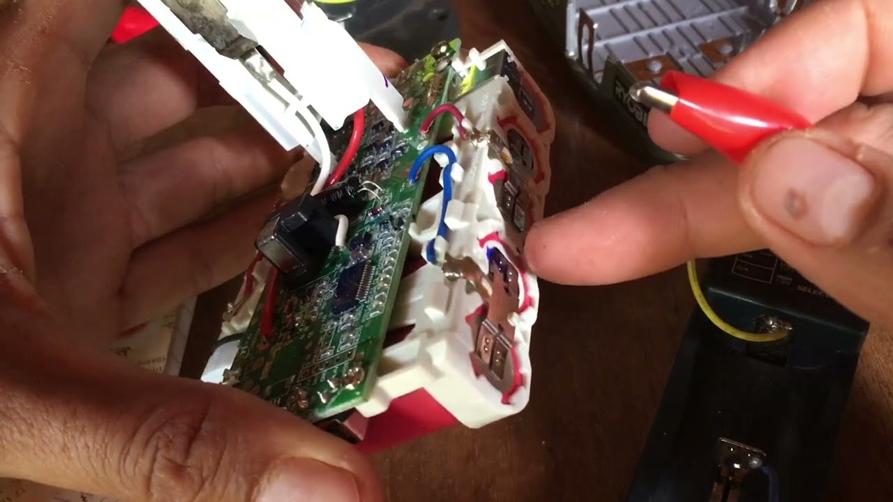 cách sửa pin ryobi sạc không vô .