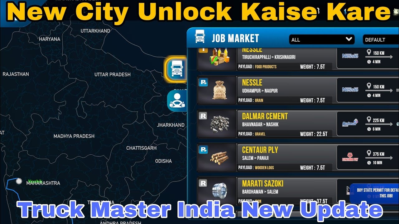 Truck Master India Me New City Unlock Kaise Kare 2025 | New Indian Truck Simulator Games 2025