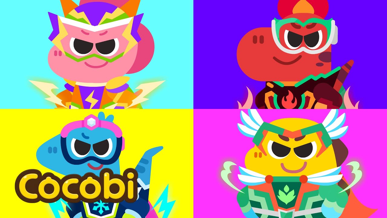 Colorful Superheroes Save the Earth!🤩 Songs for Kids | Cocobi