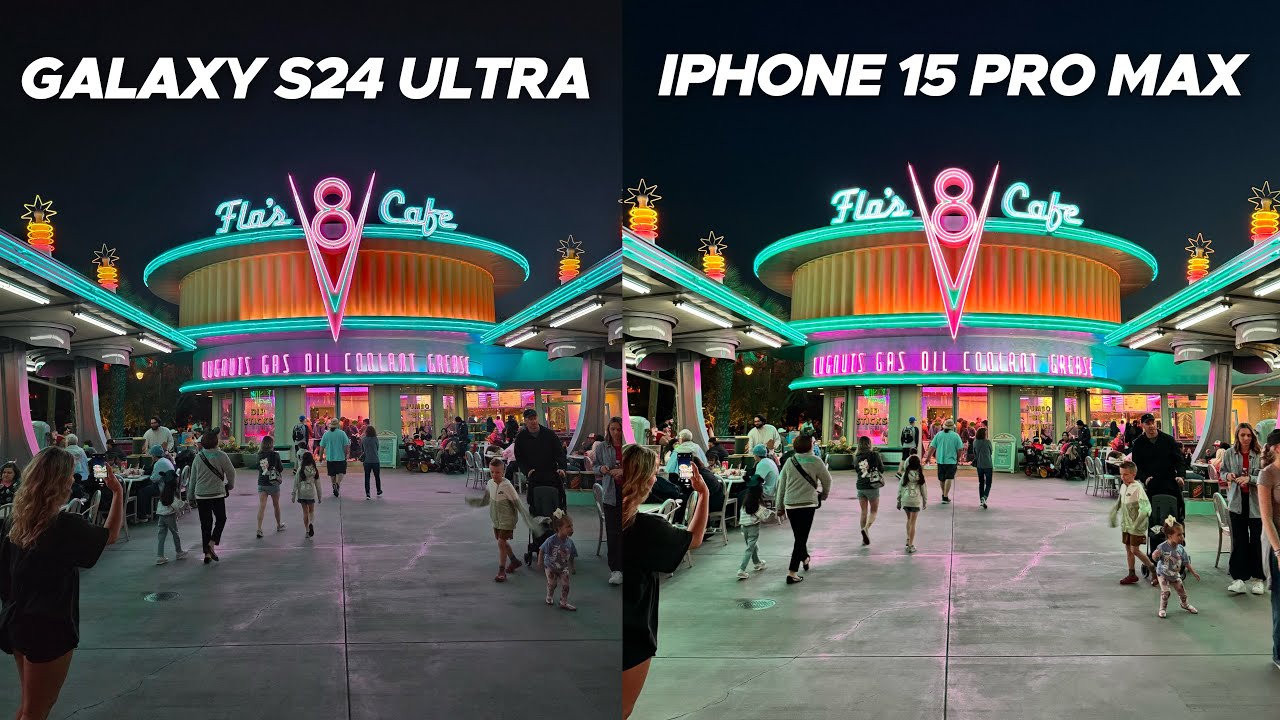 Тест камеры Galaxy S24 Ultra против iPhone 15 Pro Max ПОСЛЕ обновлений (ночной режим)