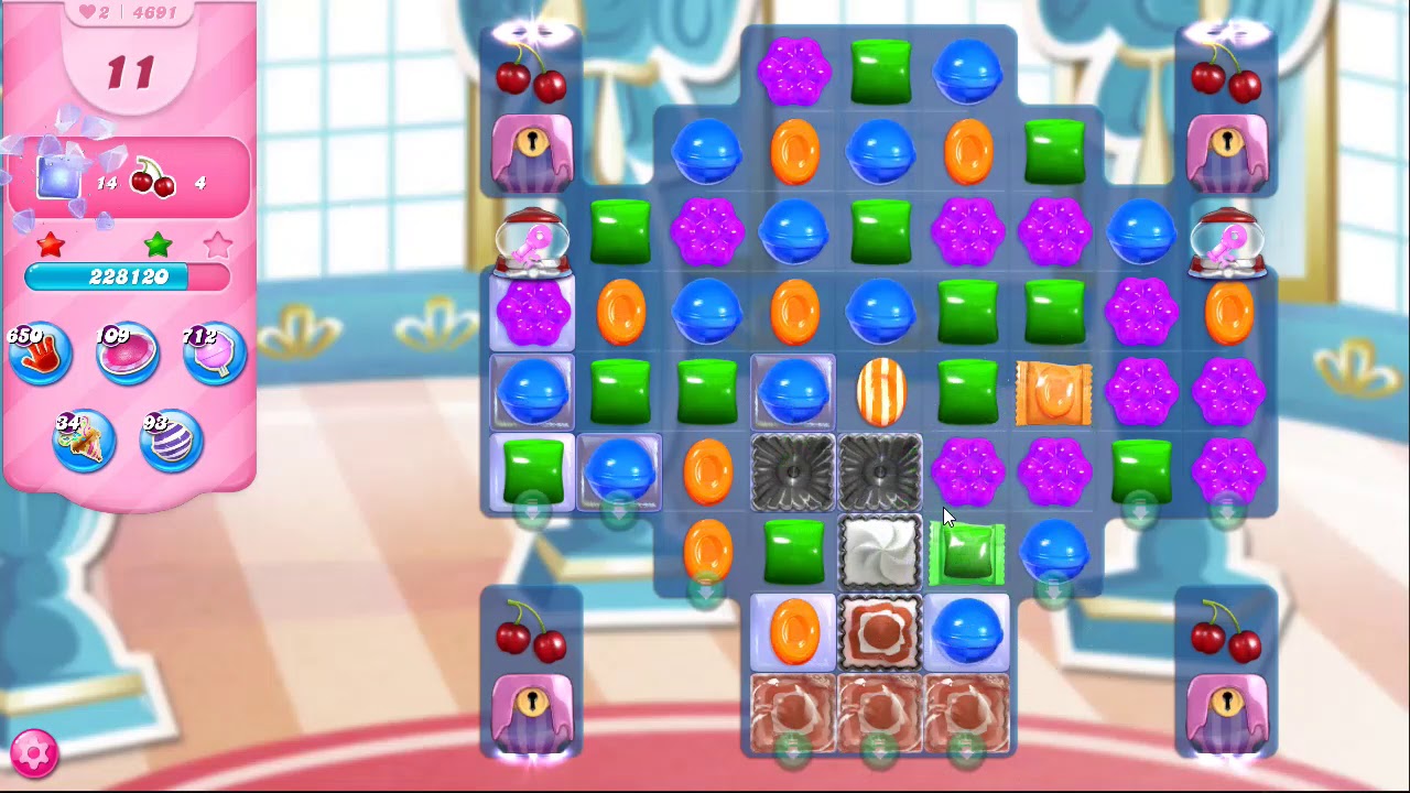 Candy Crush Saga Level 4691 NO BOOSTERS