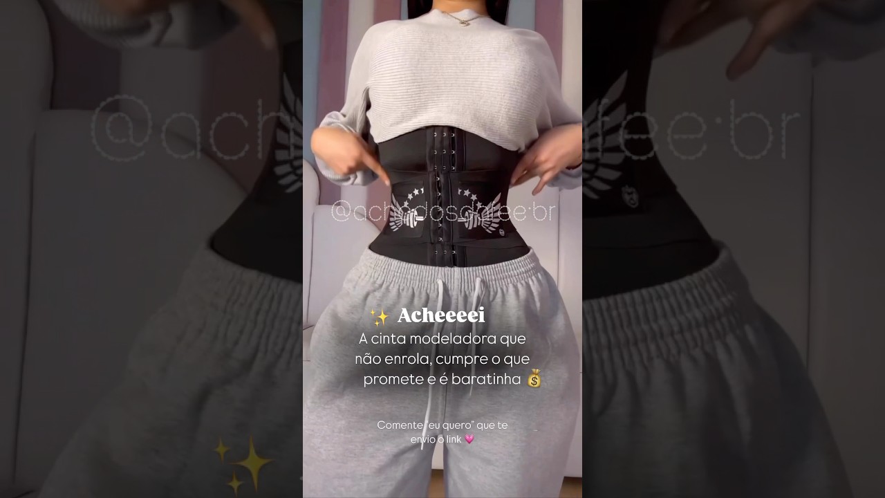 CINTA MODELADORA | afina a cintura e arruma a postura #cinta #emagrecimento #shortsfeed #shopee