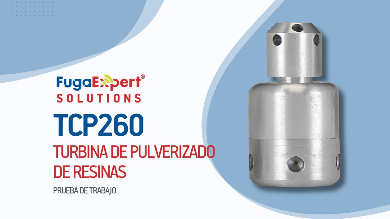 TCP260 - Turbina de pulverizado de resinas proyectando resina waterproof