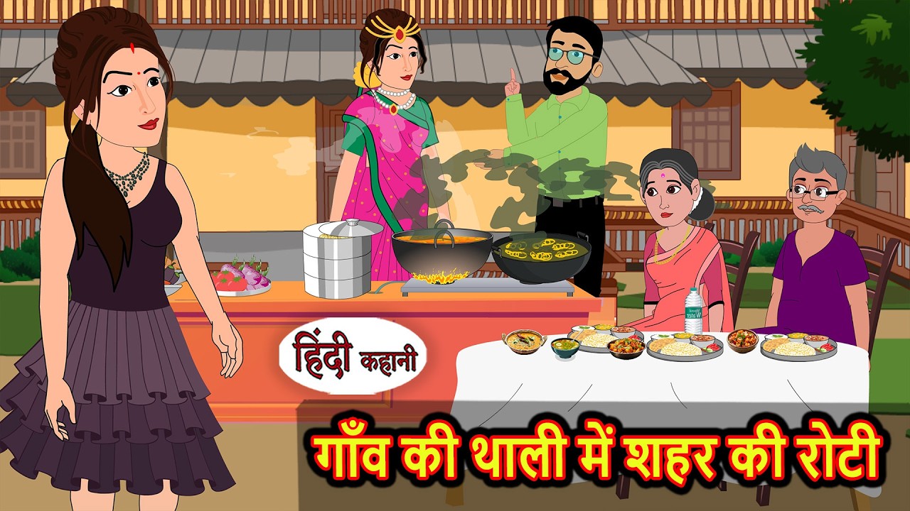 गाँव की थाली में शहर की रोटी | Bedtime Stories | Kahani | Fairy Tales | Stories in Hindi | Storytime