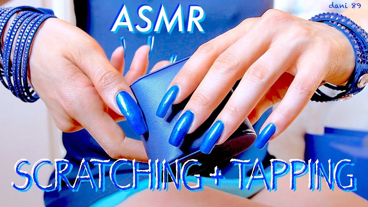 💤 almost 1 HOUR of intense ASMR 🌀TAPPING & SCRATCHING in PEACEFUL blue theme 💙for +TRIGGERS! 🎧
