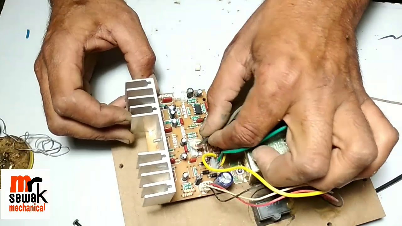 How to change home theater old audio bord and install new bord with subwoofer control