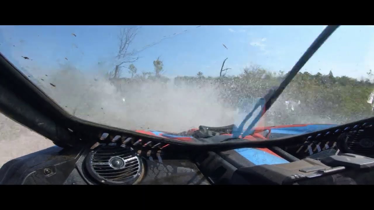 Testing wiper - Can Am X3 - Bent Metal Windshield with Can Am OEM Wiper.