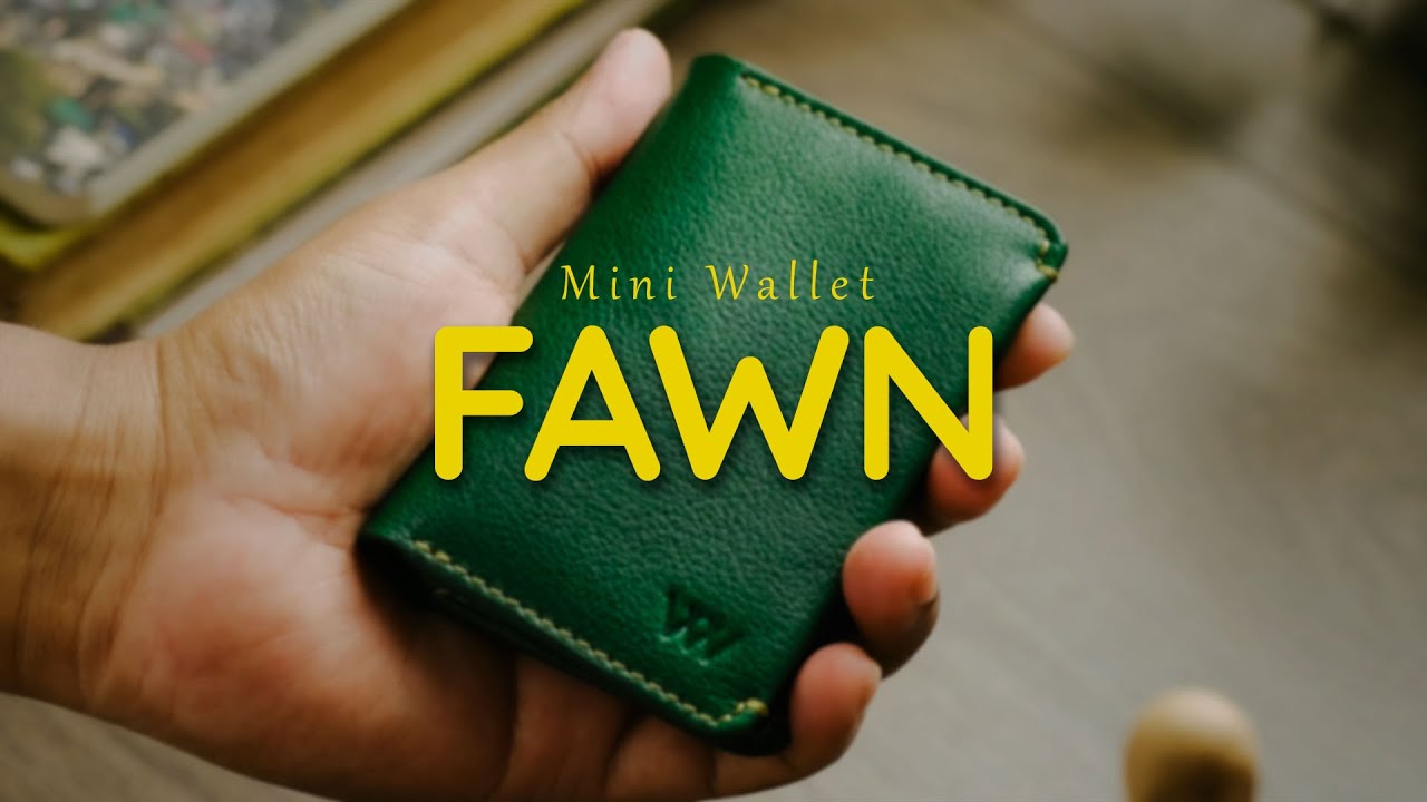 Fawn Mini Wallet | Small Front Pocket Handcrafted Wallet | WildWoven Leather Products